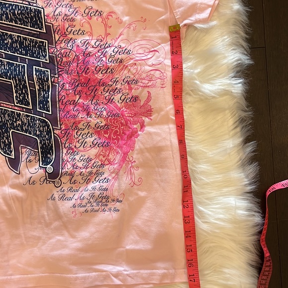 UFC brand tee shirt pink size large - Picture 4 of 5